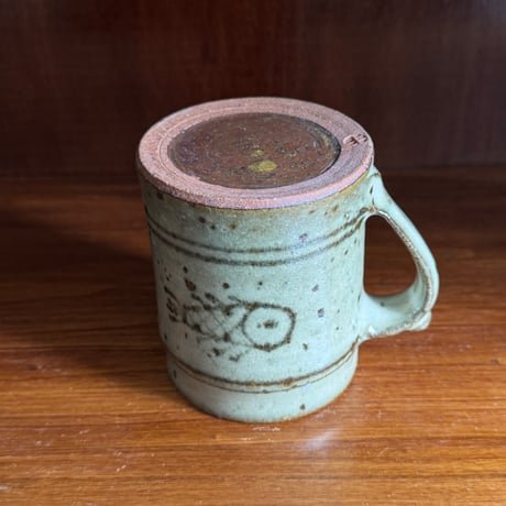 三名窯 松形恭知　マグカップ 魚 2J