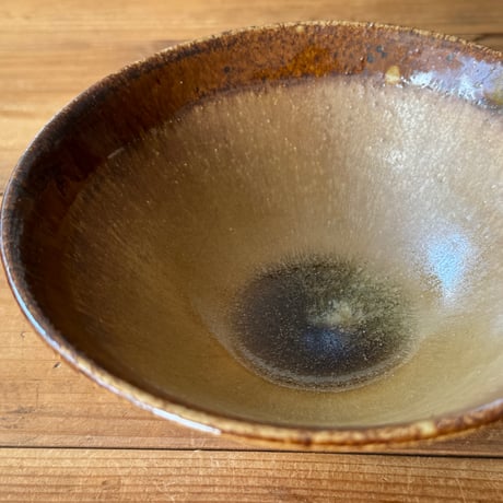 村澤陶苑　飴釉重掛鉢 F (直径約14.5cm)
