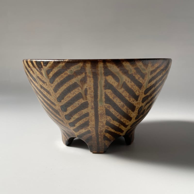 南陶窯 5足鉢（灰釉線）C | kogeiseikatsu.shop