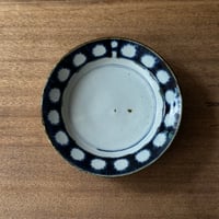 砥部焼 中田窯　6寸リム皿 N3C (直径約19cm)