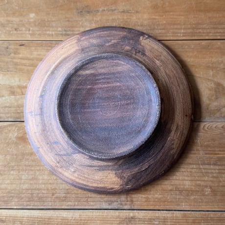 柳瀬俊一郎　デルフト皿（L）波・フェザー 34E2（直径約20.5cm)