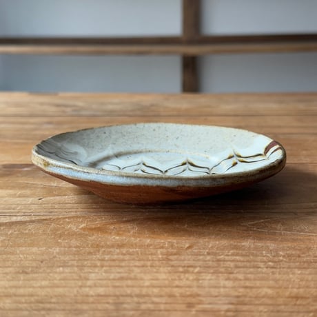 柳瀬俊一郎　デルフト皿（S）フェザー 33C2（直径約14.5cm)