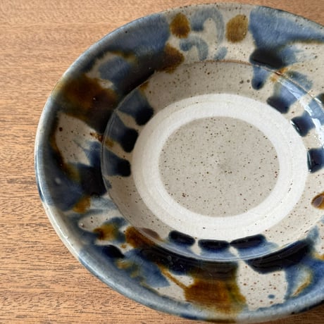 キマノ陶器　6寸皿 キ4J（直径約18cm)