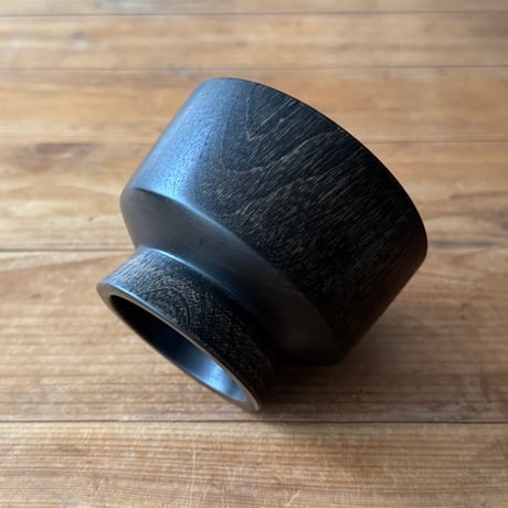 ろくろ舎　汁椀 黒漆 拭き漆仕上げ E