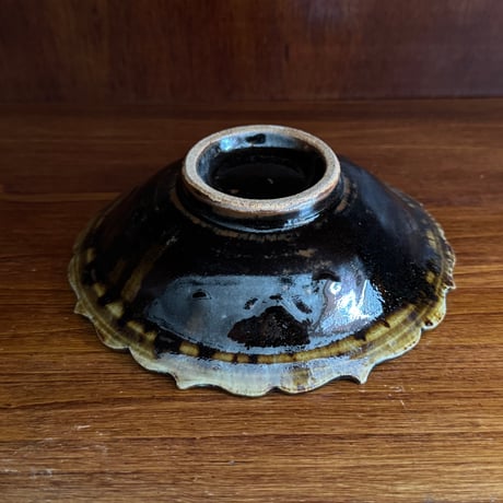 村澤陶苑 村澤享　稜花皿 8B (直径約14.5cm)