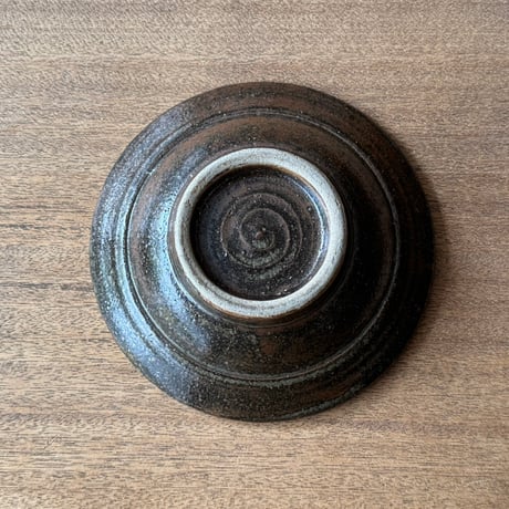 キマノ陶器　6寸皿 キ4D（直径約18cm)