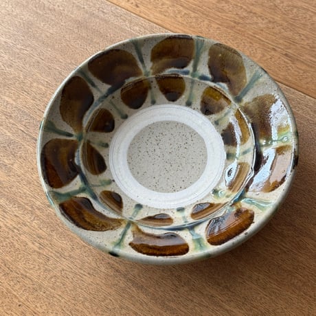 キマノ陶器　8寸皿 キ6F（直径約24cm)