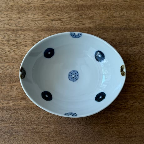 イロリ工房　楕円鉢 イ8（約15×12.5cm)