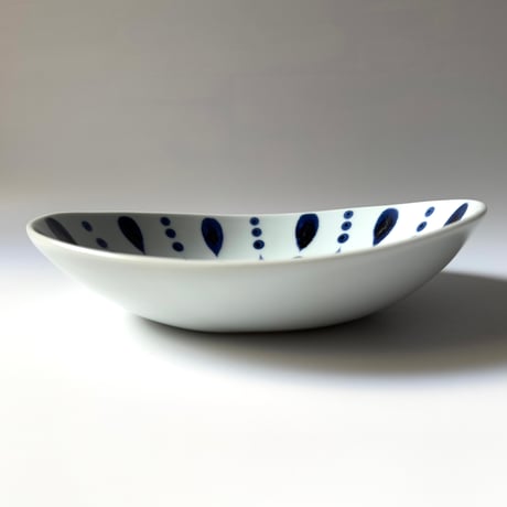 陶房遊　カレー鉢 雨ツブ B