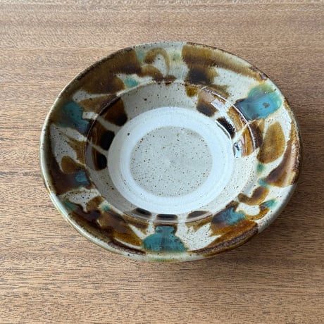 キマノ陶器　6寸皿 キ4H（直径約18cm)
