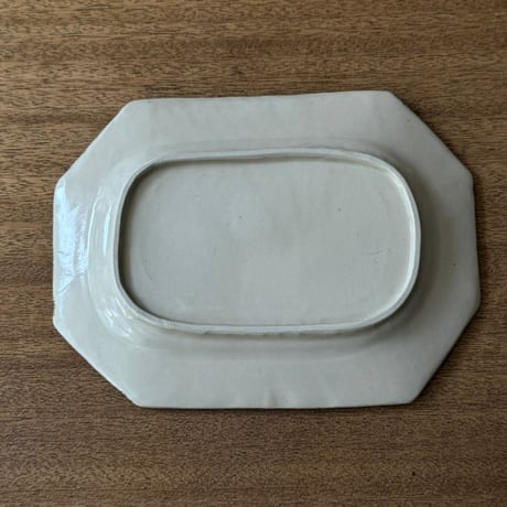 宮内太志　  すみ切り長方皿 M1A（約21.5×16cm)