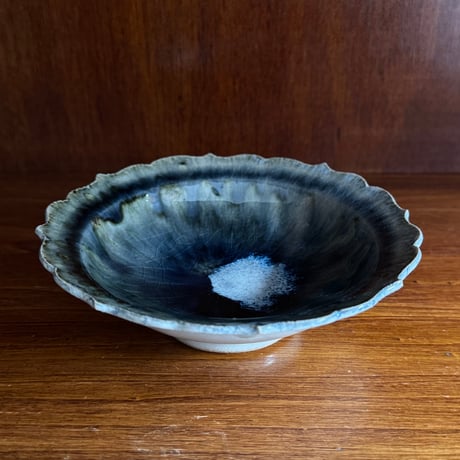 村澤陶苑 村澤享　稜花皿 2B (直径約14.5cm)