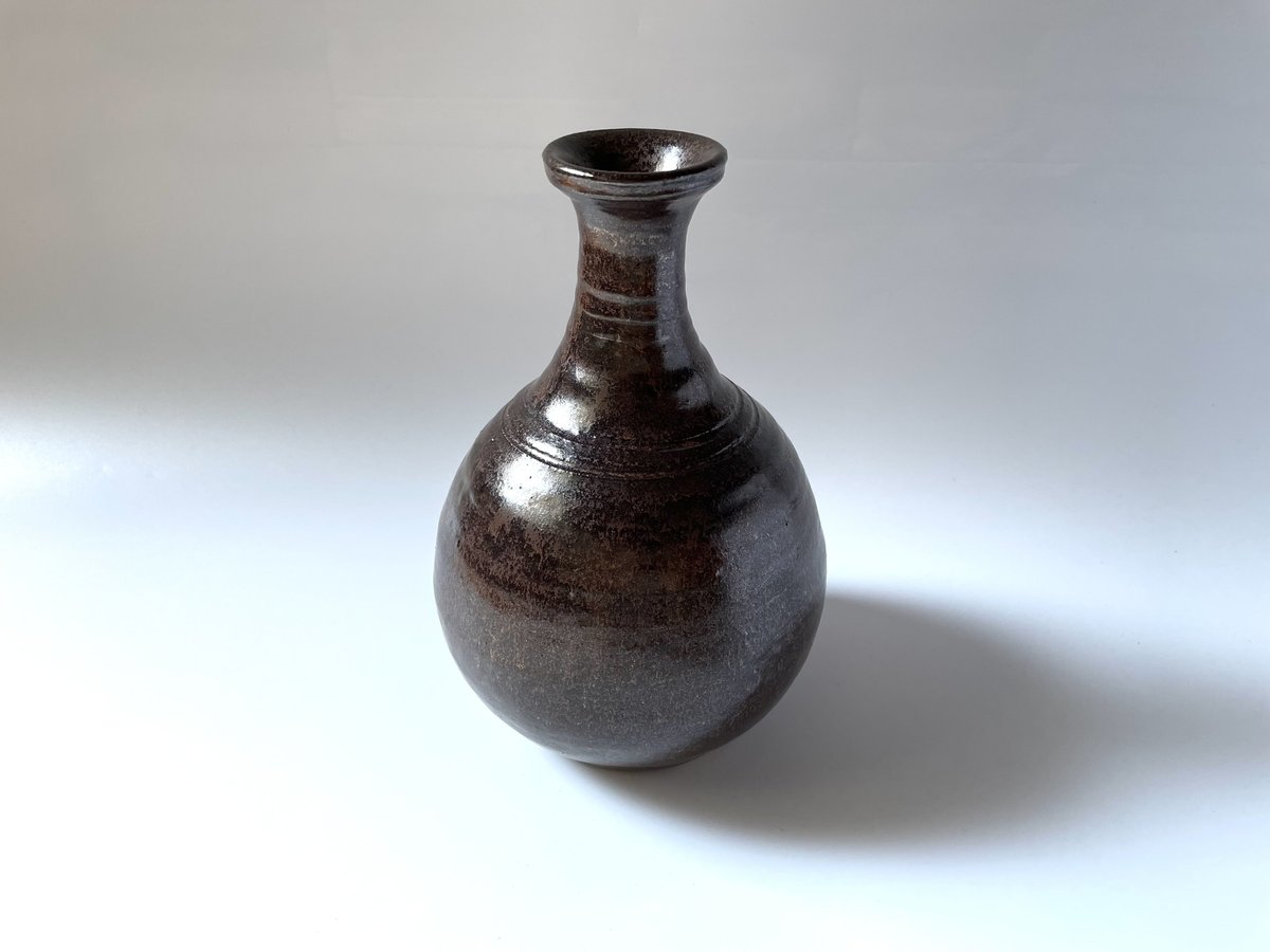 野はら屋 佐々木かおり 花瓶 黒 | kogeiseikatsu.shop