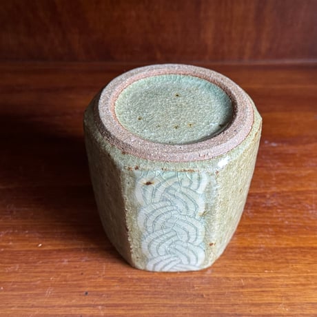 星の宮製陶 高橋あい　ツールスタンド 象嵌 灰 ロ