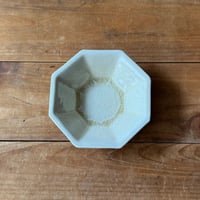 星の宮製陶 高橋あい　八角皿 酸化 灰 D  (直径約12cm)