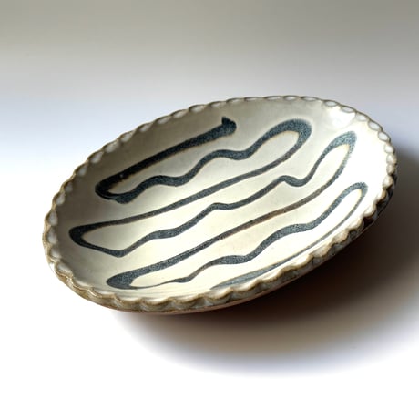 柳瀬俊一郎　カレー皿 A (約25×18.5cm)