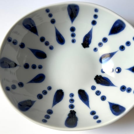 陶房遊　サラダボウル 雨ツブ イ