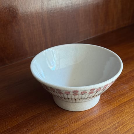 陶彩窯　茶碗(小）古砥部花垣文 と11A