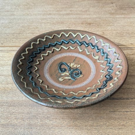 田村窯　8寸皿 タ8I (直径約25cm)
