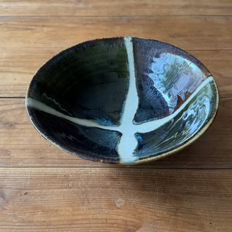 村澤陶苑　掛分糠流鉢 ろ (直径約18.5cm)
