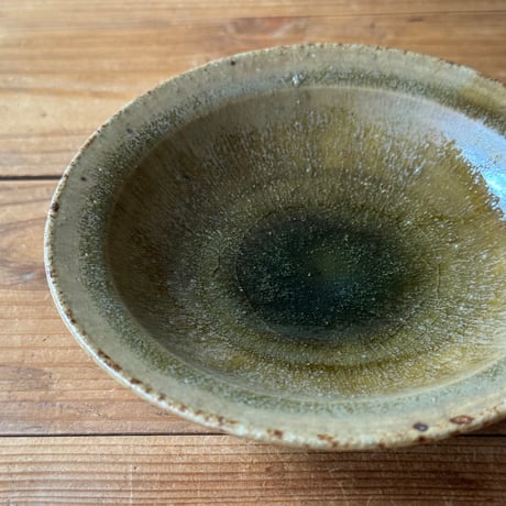 村澤陶苑　飴釉重掛皿 B (直径約15cm)