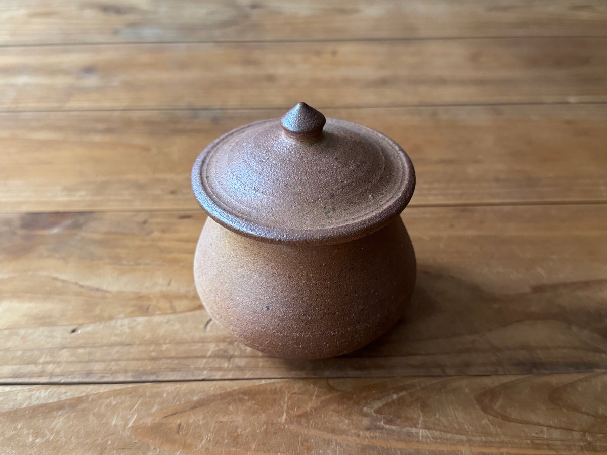 川尻製陶所 砂糖壷S 下膨れ ニ | kogeiseikatsu.shop