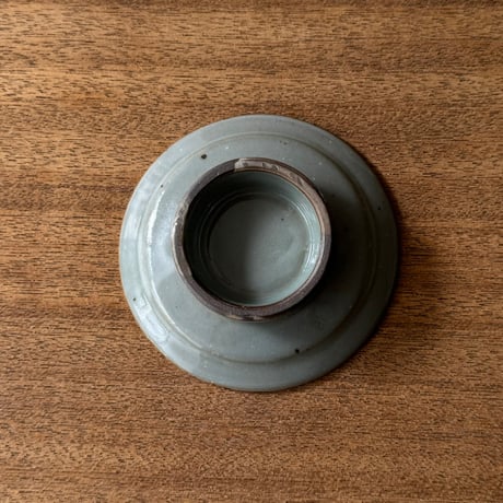 皐月窯　3.5寸高台皿 菊唐草 さ14A（直径約11cm)