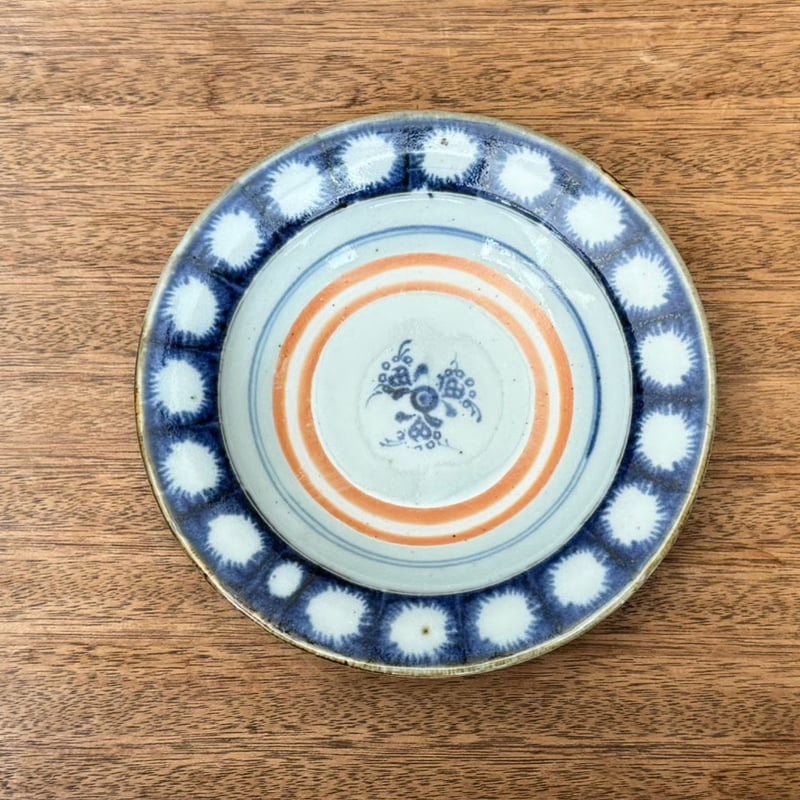 砥部焼 中田窯 6寸リム皿 N3F (直径約19cm) | kogeiseikatsu.shop