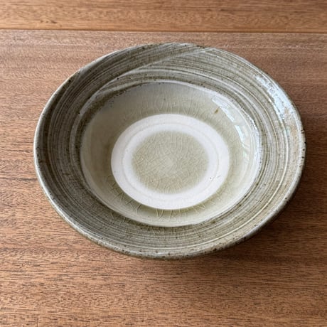 キマノ陶器　7寸皿 キ5D（直径約21cm)