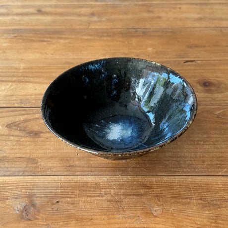 村澤陶苑　灰釉重掛鉢 D (直径約14.5cm)