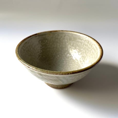 かじや窯　飯碗 大  灰・幕掛 D