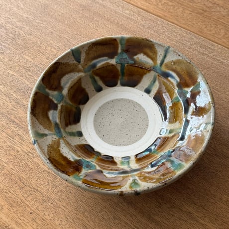 キマノ陶器　7寸皿 キ5C（直径約21cm)