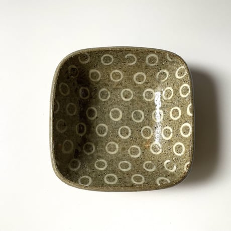 齊藤 十郎　象嵌正方鉢 小 C