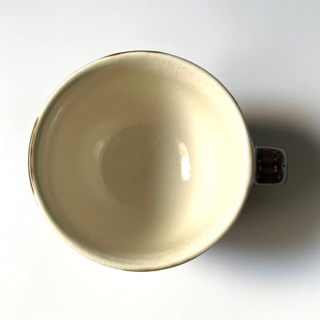 高橋あい　スープ碗 飴釉掛け分け E