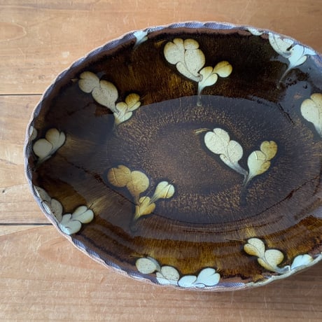 柳瀬俊一郎　カレー皿 双葉 40B2（約24.5×18.5cm)