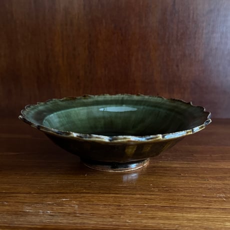 村澤陶苑 村澤享　稜花皿 8B (直径約14.5cm)
