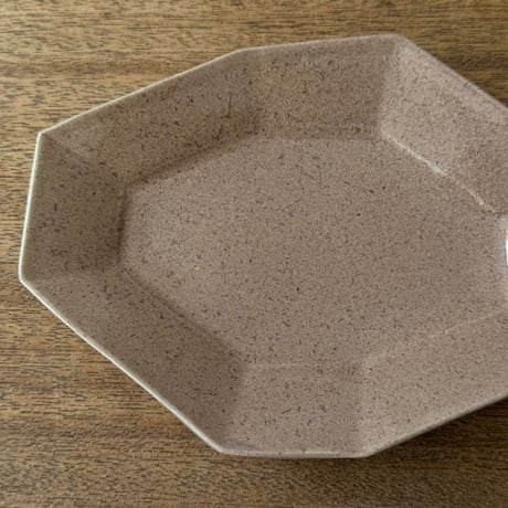 宮内太志　  変わり八角皿 M5（約18.5×13.5cm)