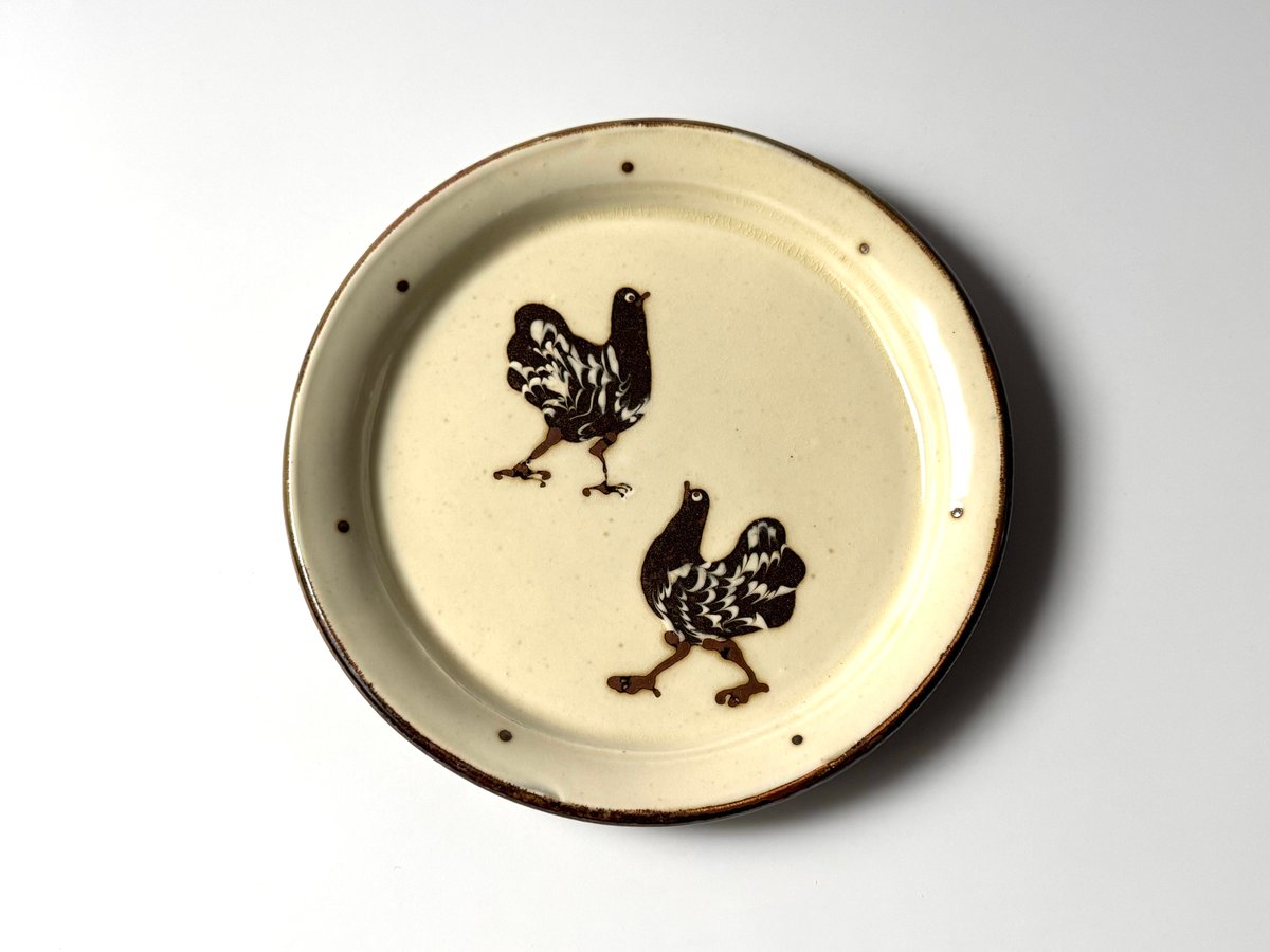 小島鉄平　てつ工房　ウサギ柄の超大皿 小島鉄平 8寸皿 2025兎 | くらしのギャラリー杜の街グレース店