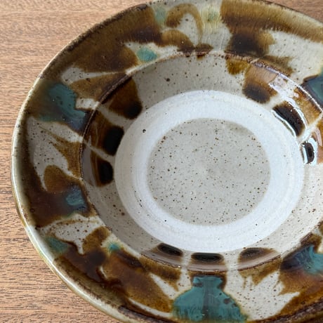 キマノ陶器　6寸皿 キ4H（直径約18cm)