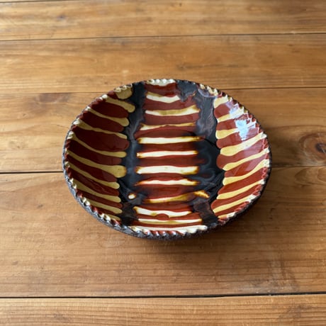 紀窯　中川紀夫　丸皿 (直径約16.5cm)  A