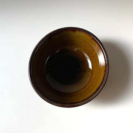 笠原良子　飴釉しのぎ鉢 A