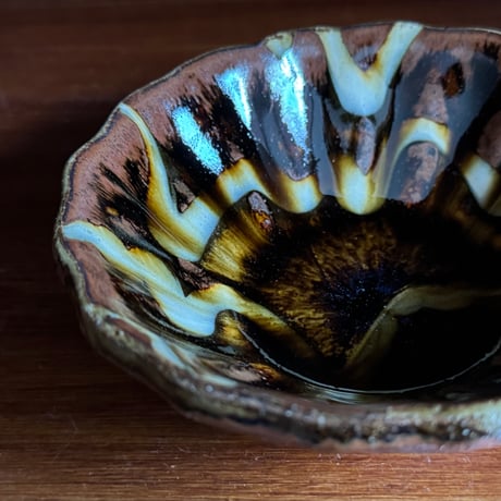 柳瀬俊一郎　輪花鉢 ジグザグ 44B1（直径約12cm)