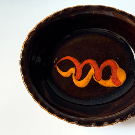 柳瀬俊一郎　楕円グラタン皿 E (約18×15cm)