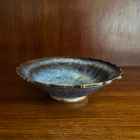 村澤陶苑 村澤享　稜花皿 14A (直径約14.5cm)