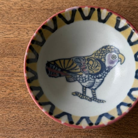 皐月窯　ボールS 化け鳥 さ10（直径約9cm)