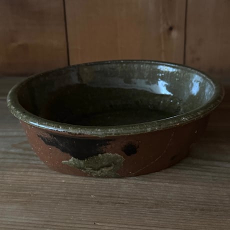 三名窯 松形恭知　楕円鉢 9A （約22.5×20.5m）
