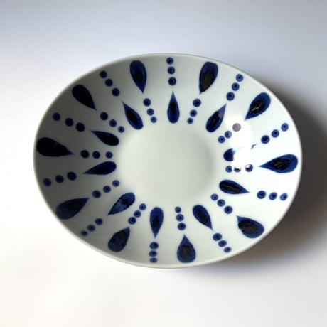 陶房遊　カレー鉢 雨ツブ B