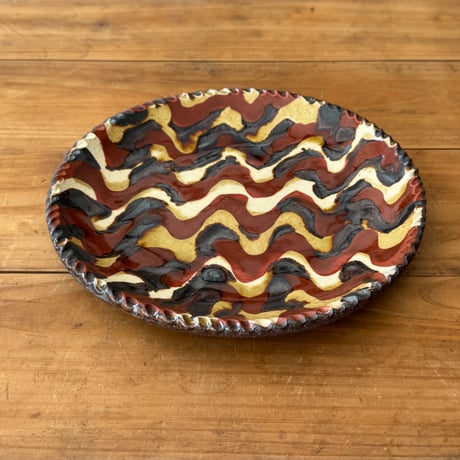 紀窯　中川紀夫　７寸皿 (直径約19.5cm)  ろ