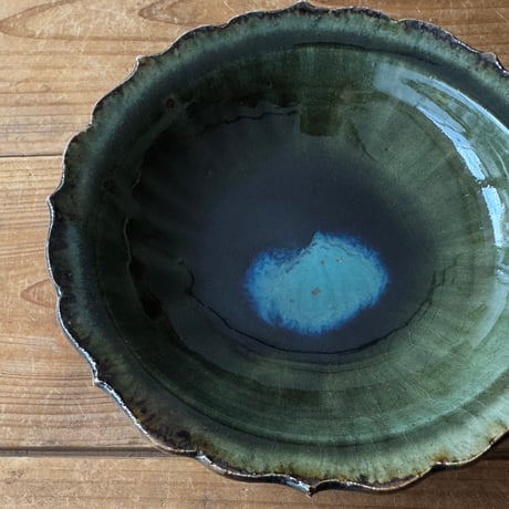 村澤陶苑 村澤享　稜花皿 8A (直径約14.5cm)