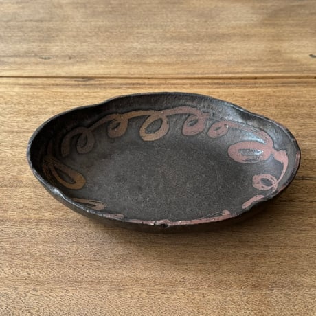 田部井勇太　タタラ皿 3くB（約24.5×19cm)